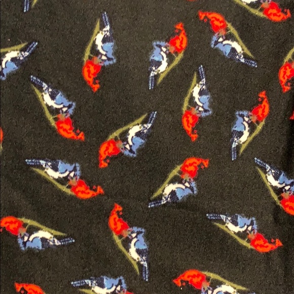 New LulaRoe TC Blue Jay & Cardinal bird leggings - Picture 2 of 2